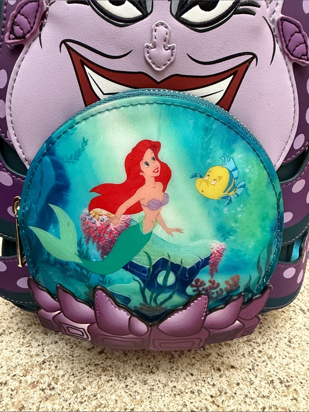 NWT The Little Mermaid & Ursula Loungefly Backpack - Picture 2 of 7